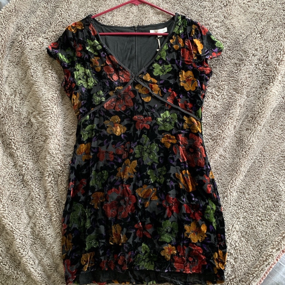 Floral grunge dress